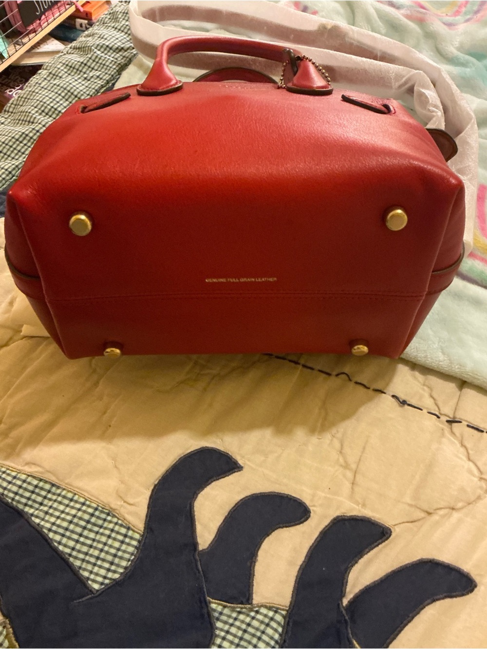 Coach Soft Empire 21 In Scarlet - Picture 5 of 16